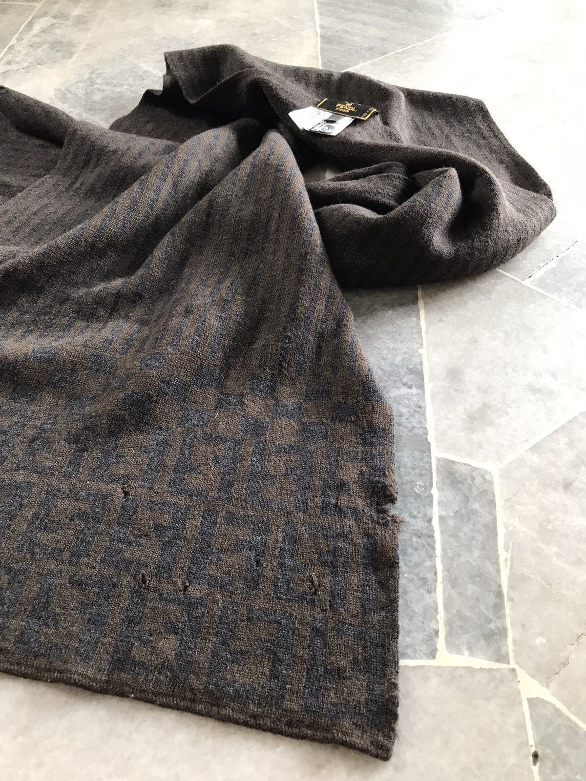Fendi × Vintage Fendi Wool Muffler Scarf Size 42 Size ONE SIZE - 8 Thumbnail