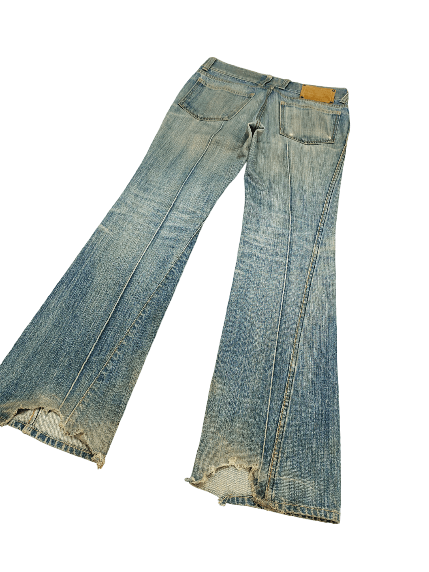 BUFFALO BOBS Flare Jeans Buffalo Spiral Cut Distress Rusty Boot Cut Size US 30 / EU 46 - 12 Thumbnail