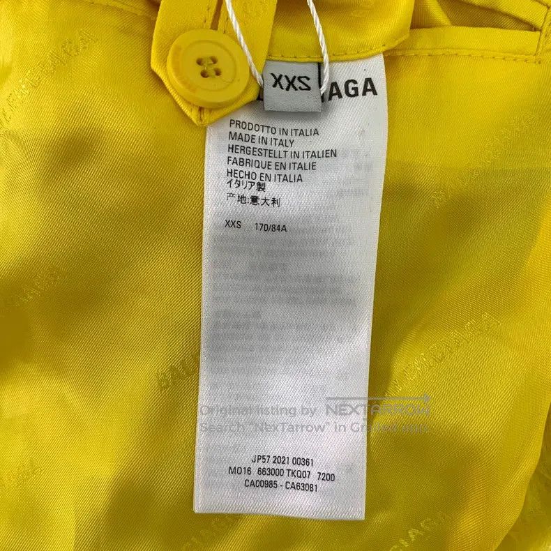 Balenciaga Balenciaga Yellow Mohair Collar Fur Jacket Size XXS / US 00 / IT 34 - 6 Thumbnail