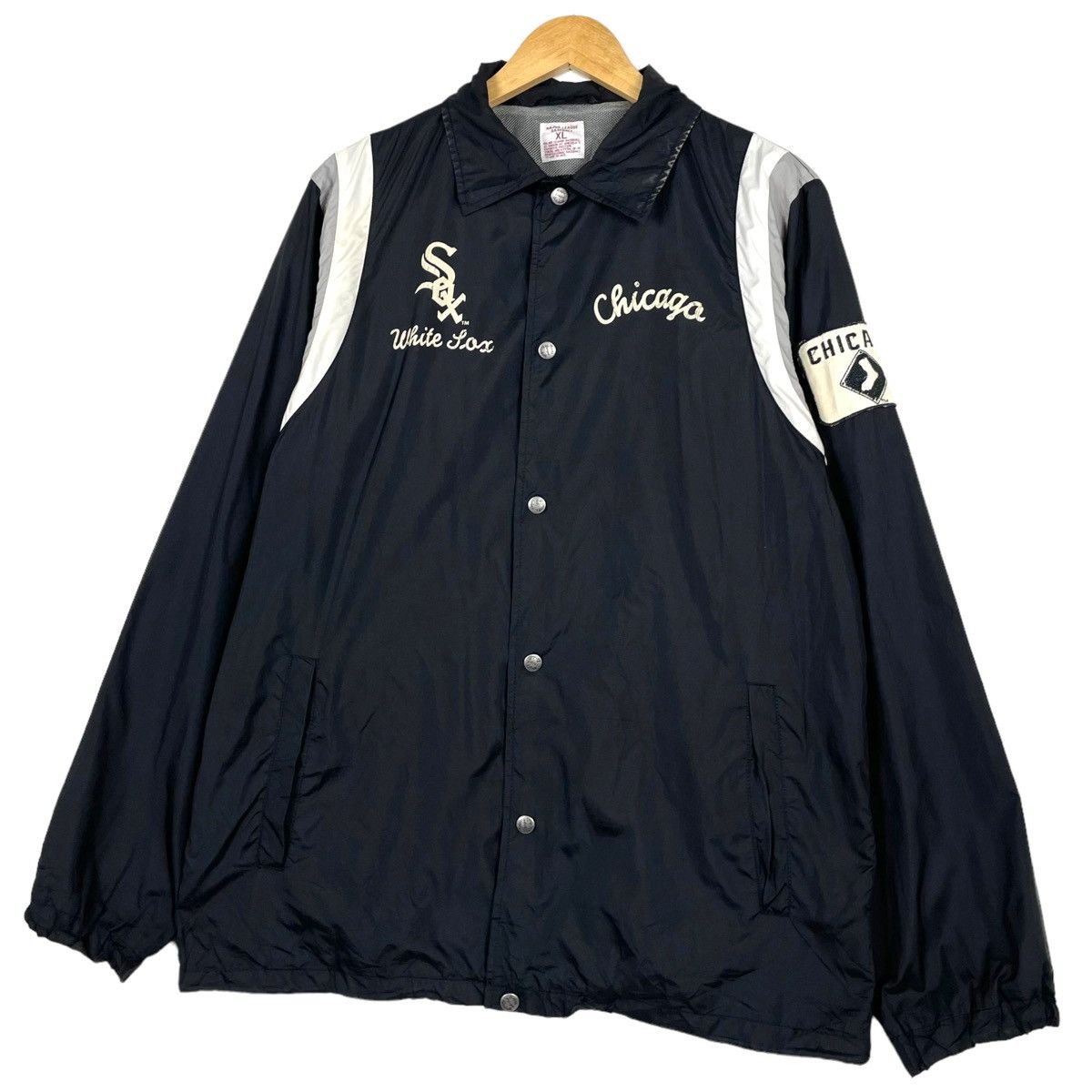 Japanese Brand × MLB × Vintage 💥MLB CHICAGO WHITE SOX SNAP COACH JACKET Size US XL / EU 56 / 4 - 2 Thumbnail
