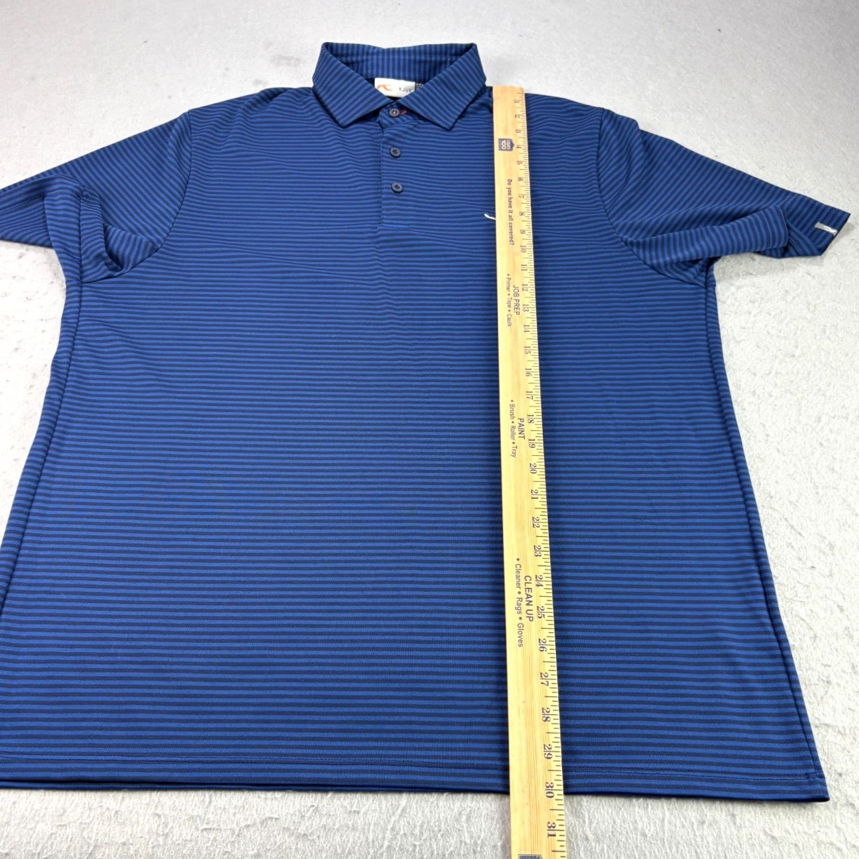 KJUS Kjus Polo Shirt Mens 2XL Blue Striped Golf Performance Wicking Stretch Shirt Mens 2XL Blue Striped Polo KJUS Golf Performance/Activewear Size US XXL / EU 58 / 5 - 6 Thumbnail