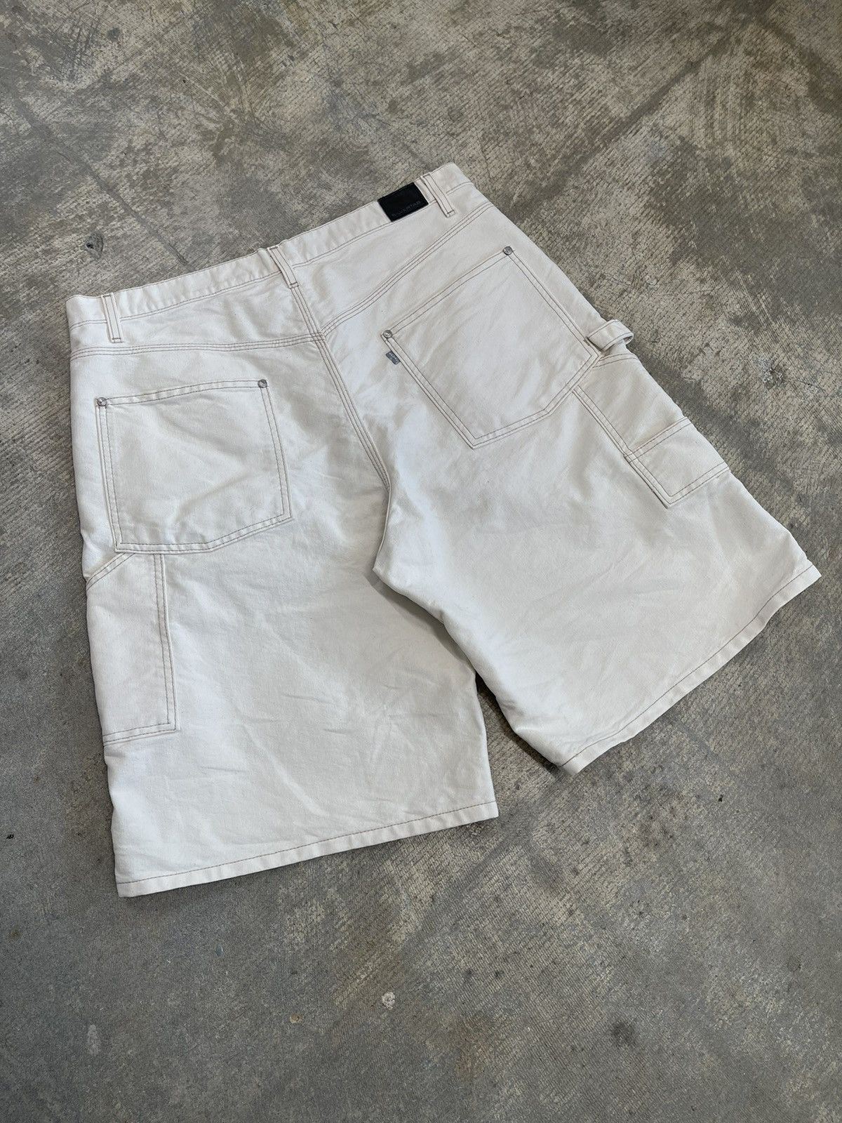 Levi’s silver tab carpenter shorts Levis 1990 Silvertab Baggy Striped Carpenter Shorts Sz 28