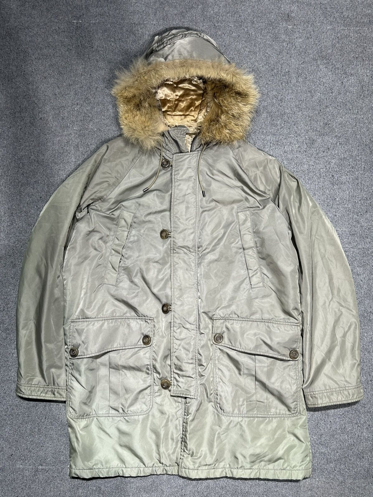 Gucci × Tom Ford Gucci Fall 1998 Tom Ford Fur Hood Military Winter