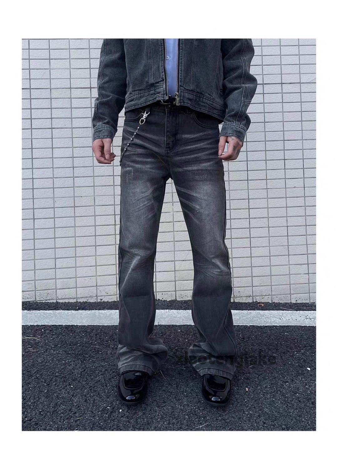 Jean × Vintage Washed faded cleanfit yuppie bootcut grunge flared jeans Size US 28 / EU 44 - 10 Thumbnail