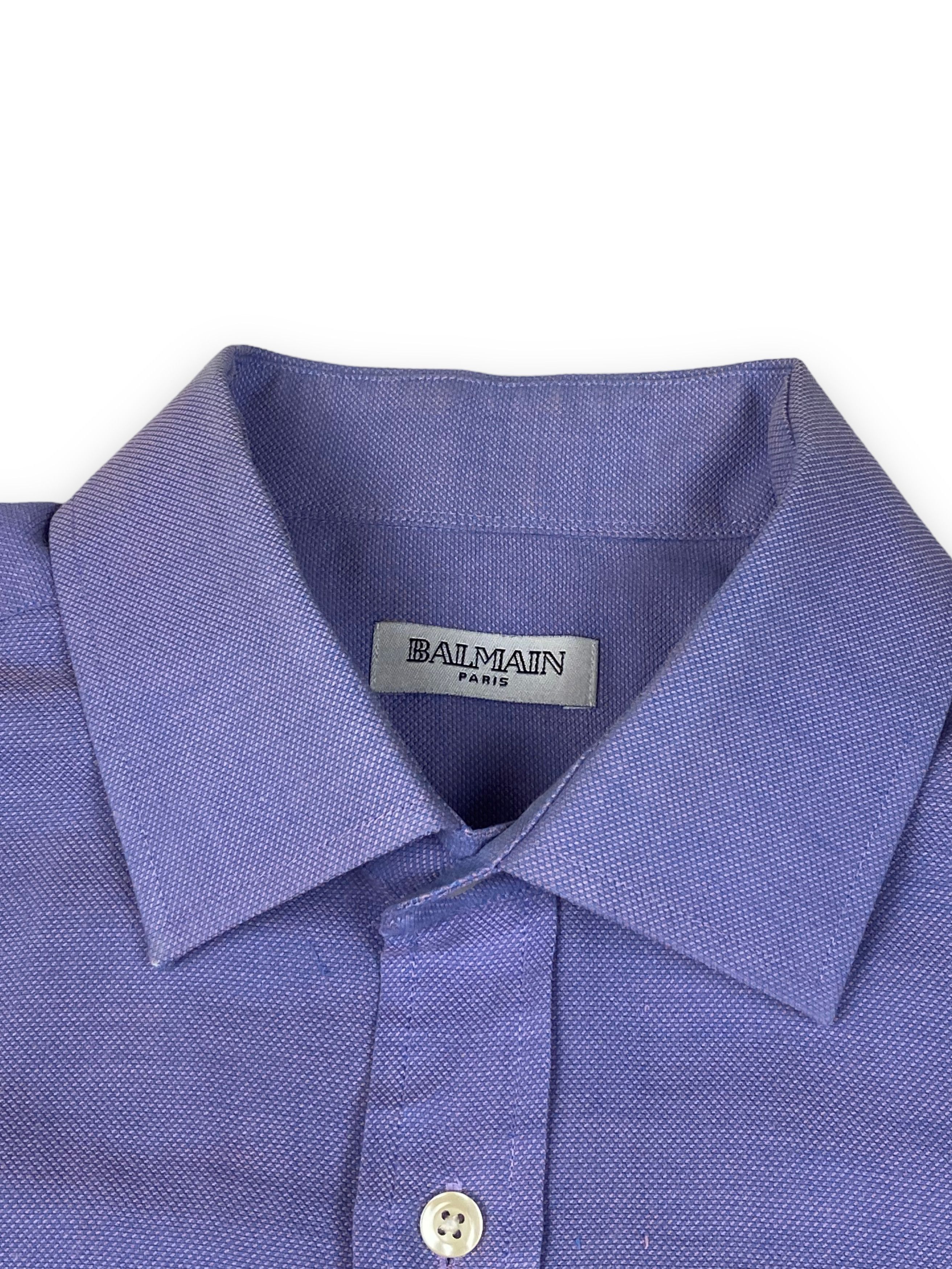 Balmain Vintage BALMAIN Purple Fade Button Up Shirt M615 Size US XL / EU 56 / 4 - 6 Thumbnail