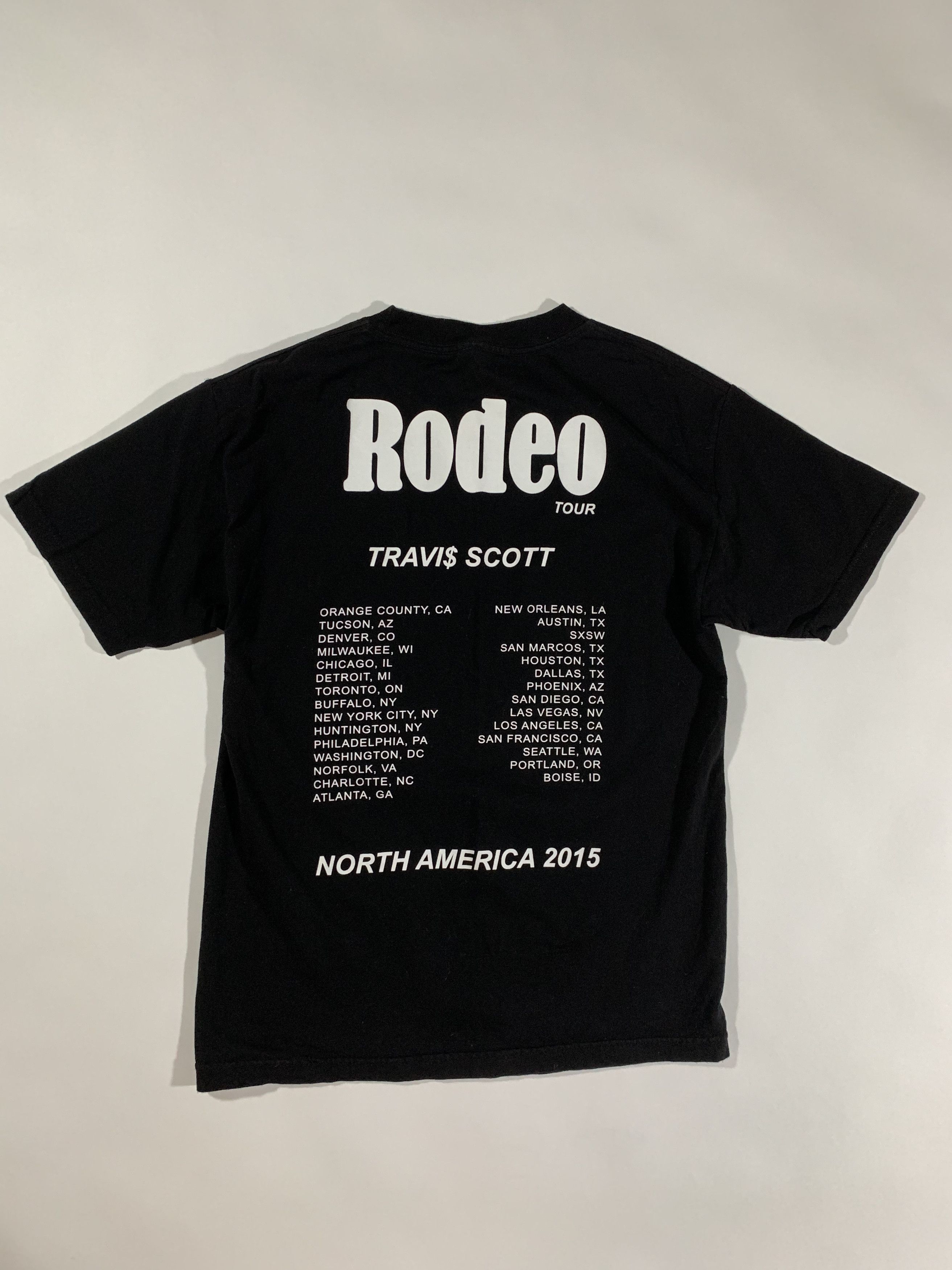 Vintage 2015 Travi$ Scott Rodeo Tour Tee Size US M / EU 48-50 / 2 - 1 Thumbnail