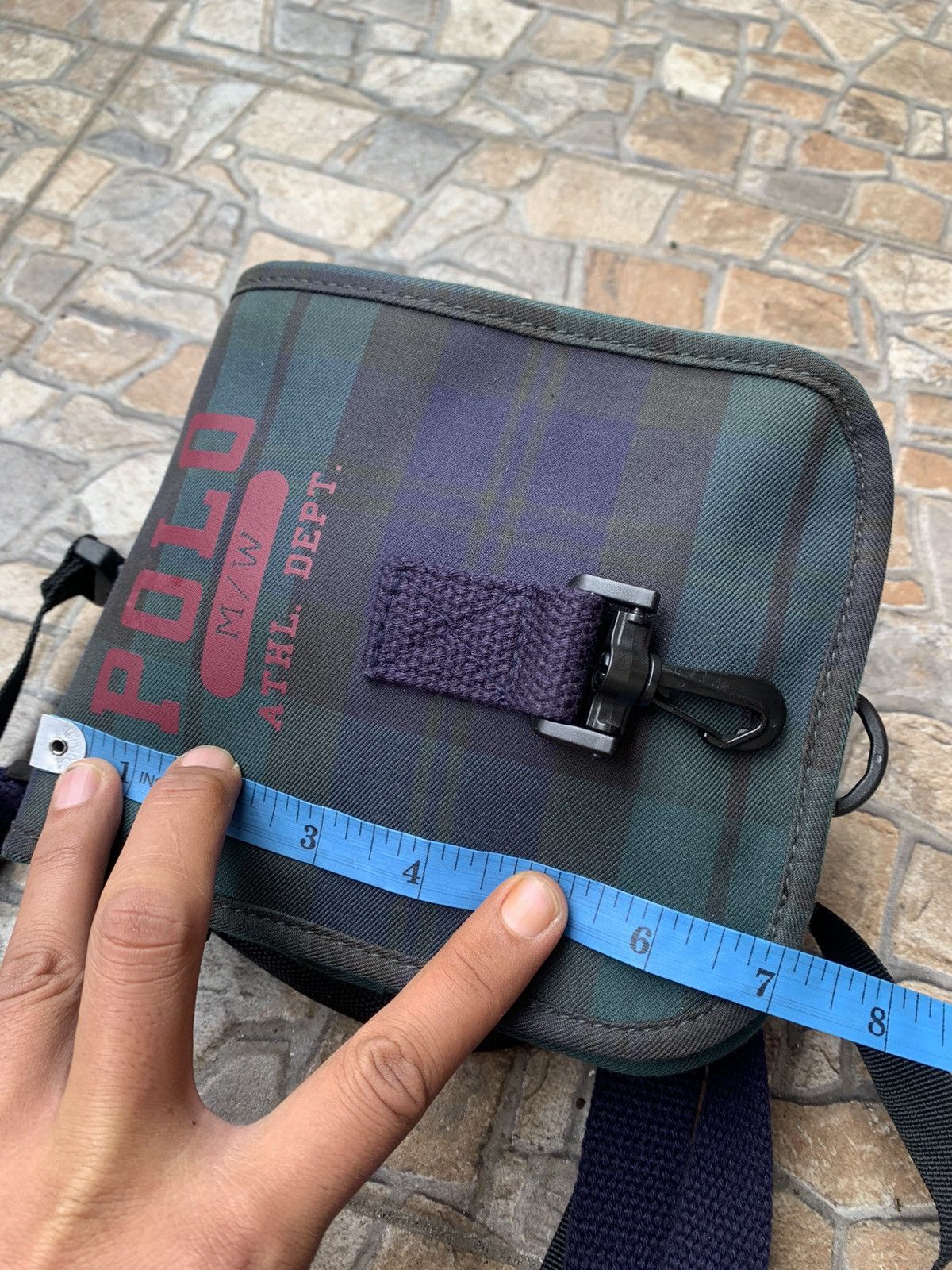 Polo Ralph Lauren × Vintage Vintage Polo Ralph Lauren Tartan Sling Bag Size ONE SIZE - 6 Thumbnail