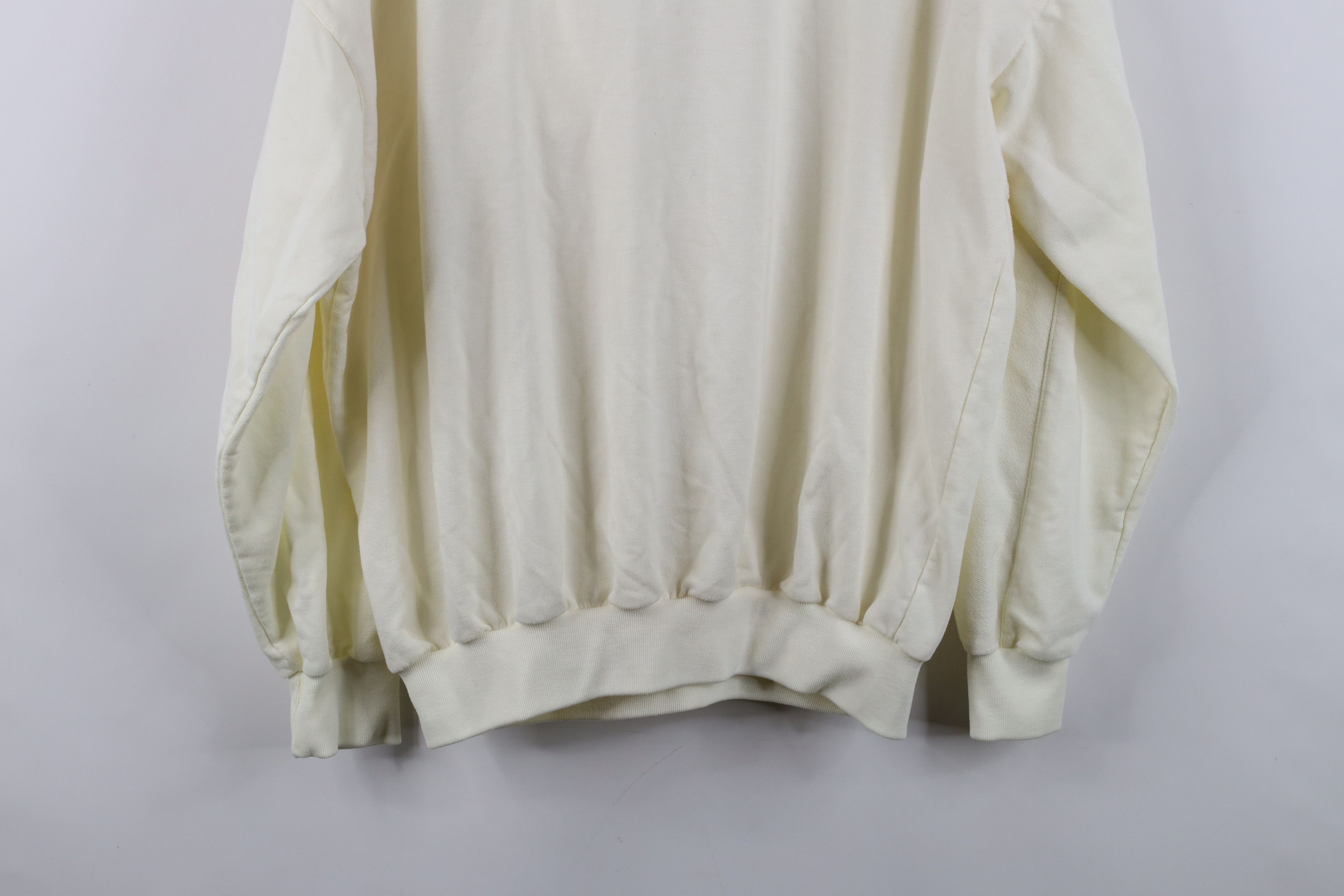 Vintage Vintage 90s Streetwear Collared Pullover Polo Shirt Cream Size US L / EU 52-54 / 3 - 12 Thumbnail