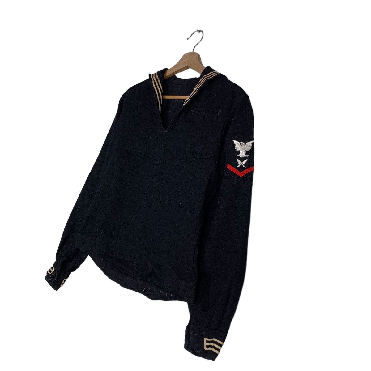 Vintage WW2 Navy Military Uniform Sailor Shirt Jacket #0001-C1 Size US S / EU 44-46 / 1 - 2 Thumbnail