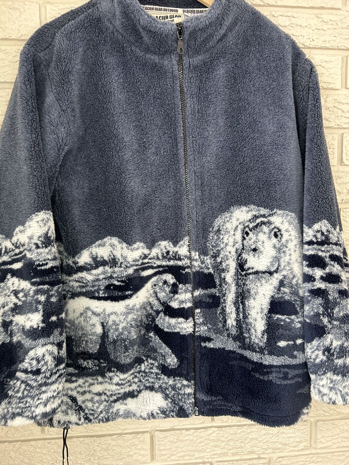 Vintage Vintage Polar Bear Zip Up Fleece Size US M / EU 48-50 / 2 - 2 Thumbnail
