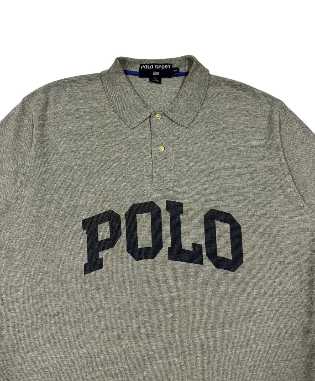 Polo Ralph Lauren × RRL Ralph Lauren × Vintage Vtg🔥90’s Polo Sports Spell Out Og Logo Polo Shirt Size US M / EU 48-50 / 2 - 3 Thumbnail