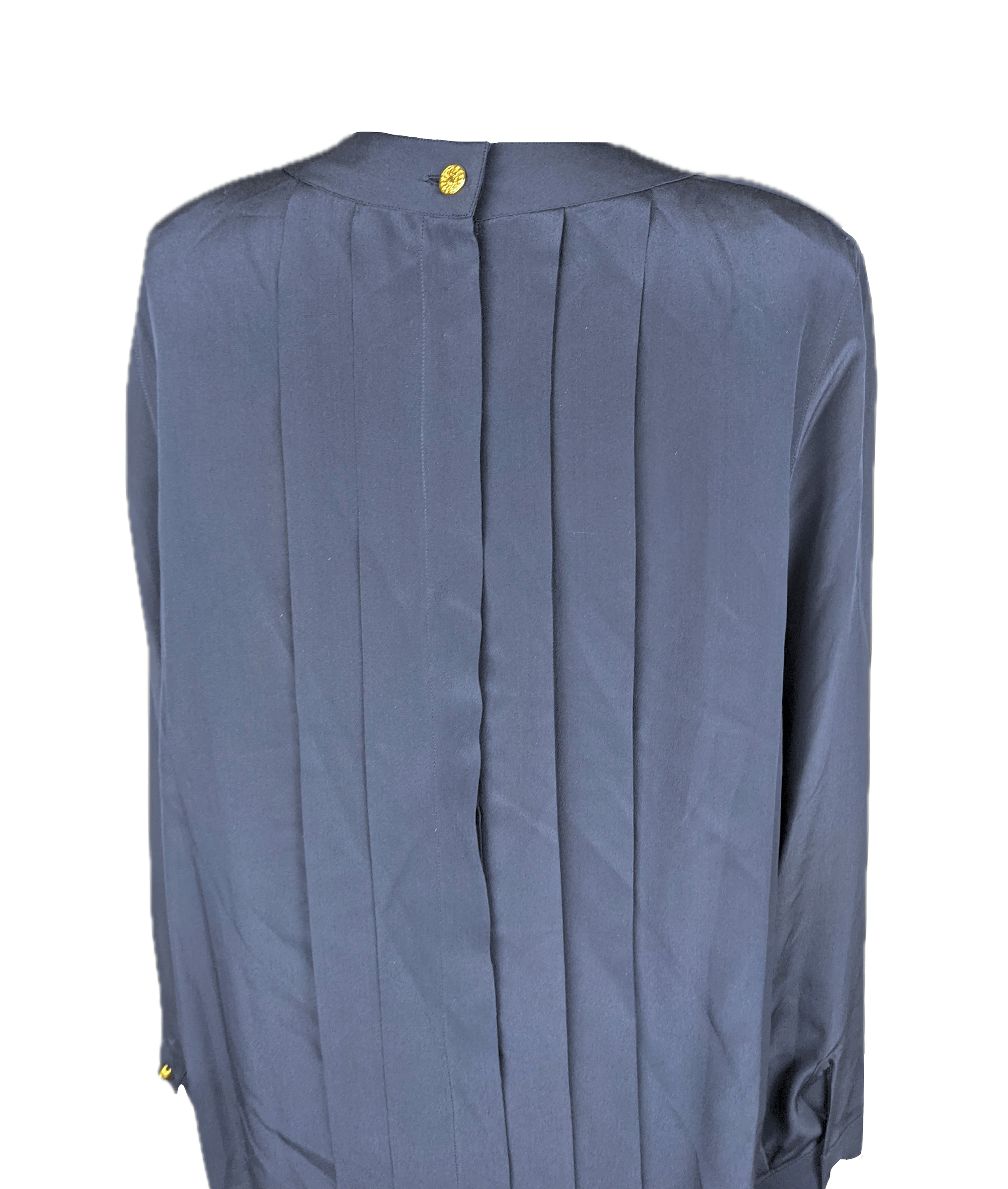 Celine 1990’s Céline Pleated Blouse Size ONE SIZE - 4 Thumbnail