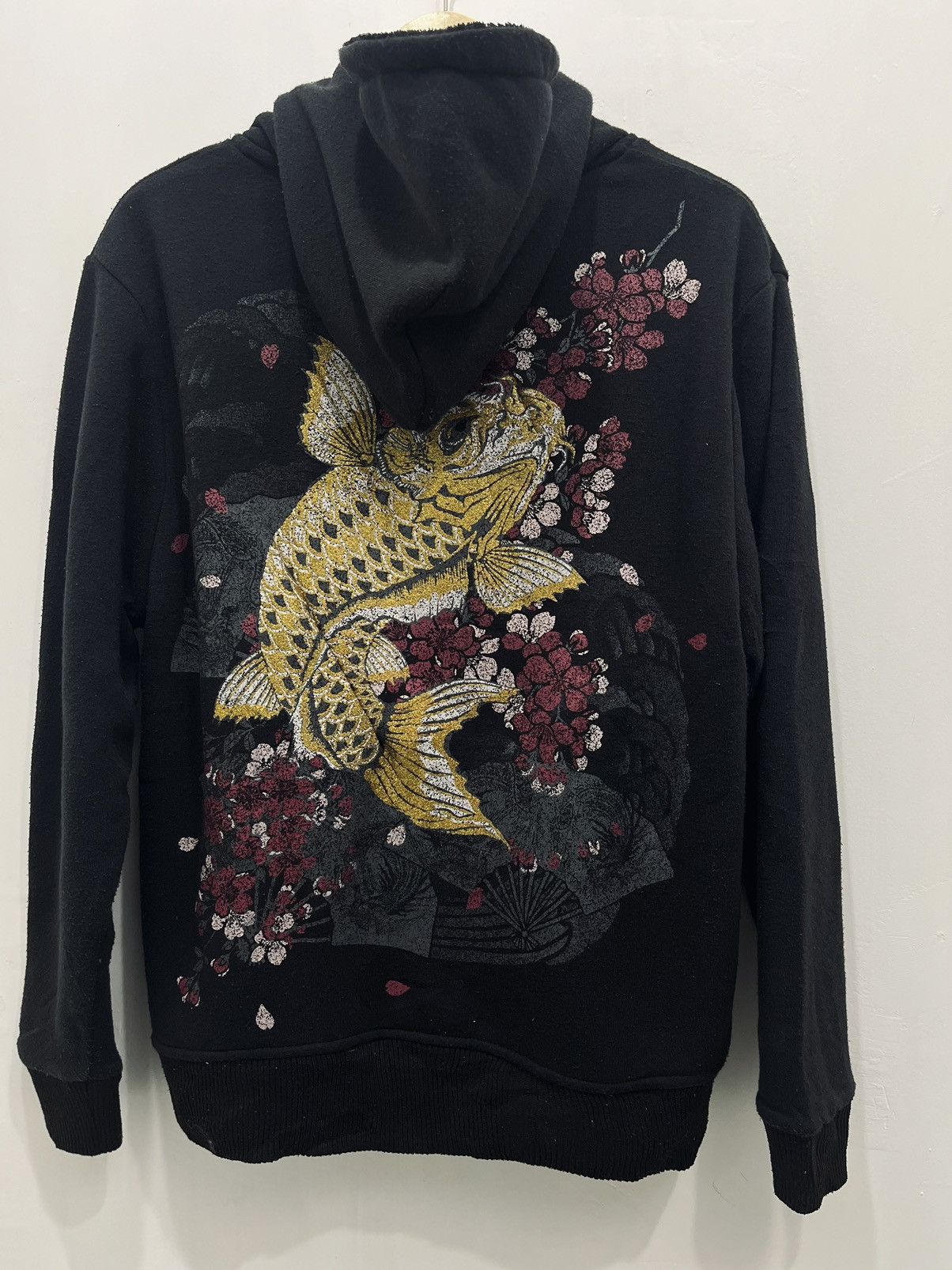 Japanese Brand Sukajan Koi Fish Big Logo Hoodie Japanese Sweater Vintage Size US XL / EU 56 / 4 - 6 Thumbnail