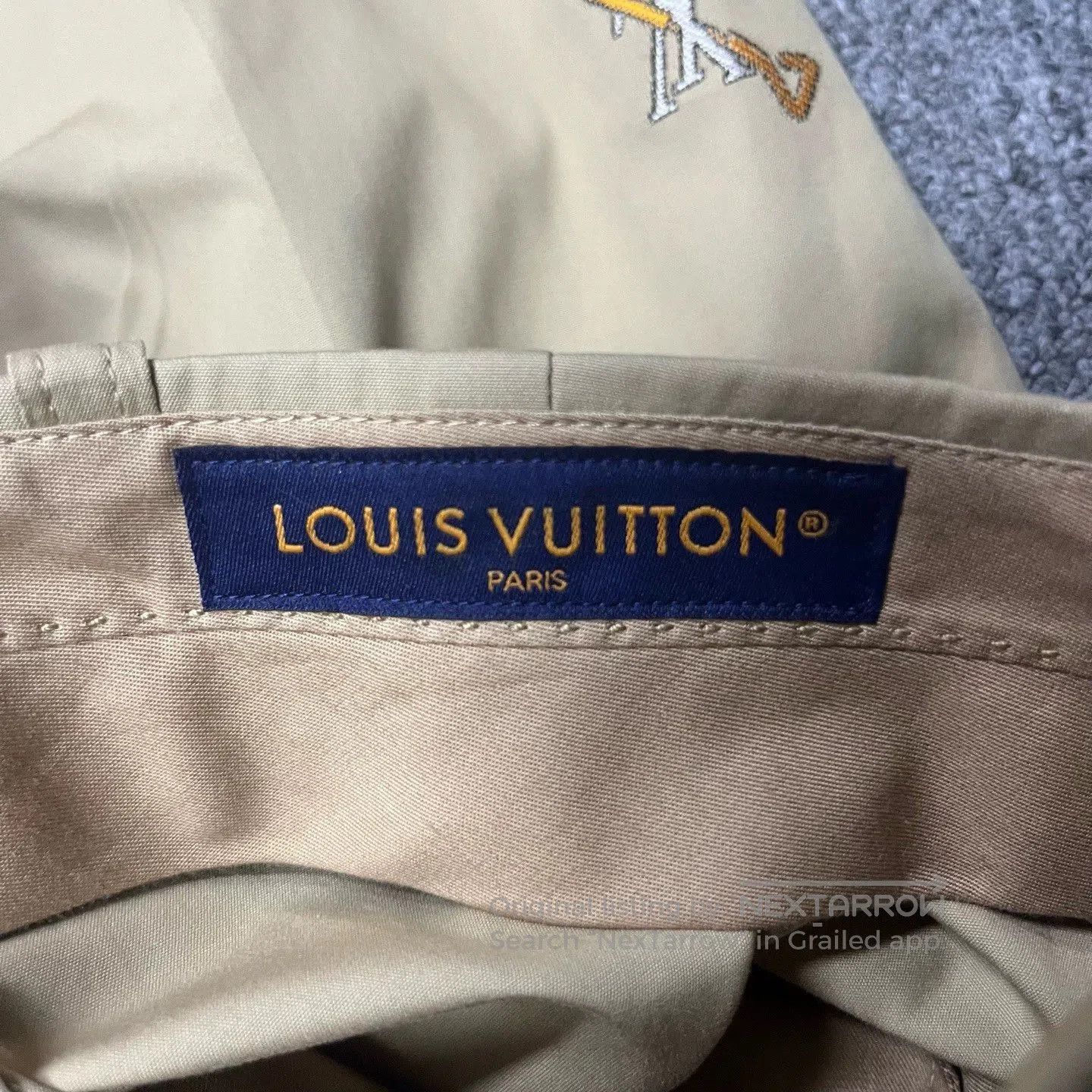 Louis Vuitton beige logo print straight casual pants. Size US 30 / EU 46 - 5 Thumbnail