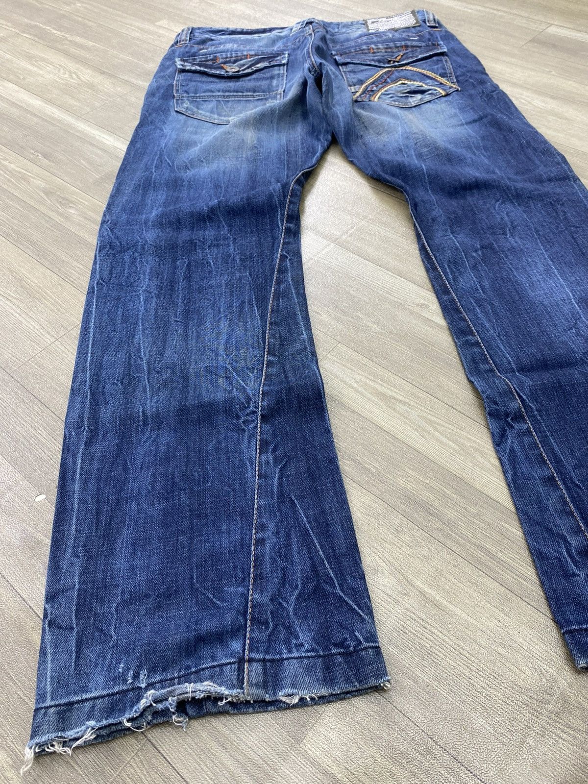 If Six Was Nine 2000s Buckaroo Distressed Faded Lgb Punk Style Baggy Jeans Size US 34 / EU 50 - 14 Thumbnail