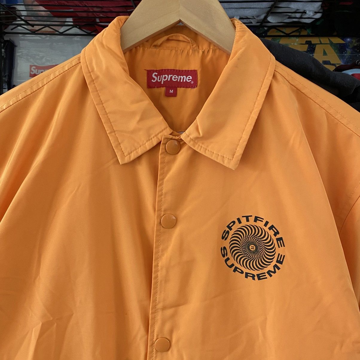 Supreme Supreme Coaches Jacket Bright Orange 2018 Windbreaker Size US M / EU 48-50 / 2 - 2 Thumbnail