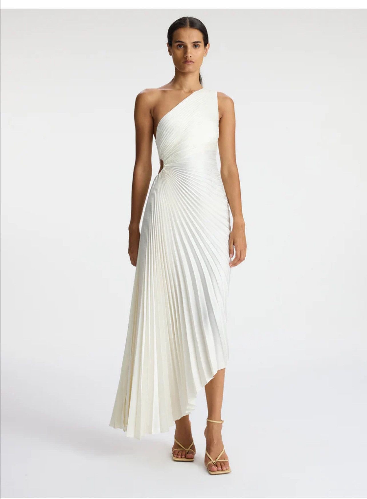 A.L.C. A.L.C Delfina Dress in White Size M / US 6-8 / IT 42-44 - 2 Thumbnail