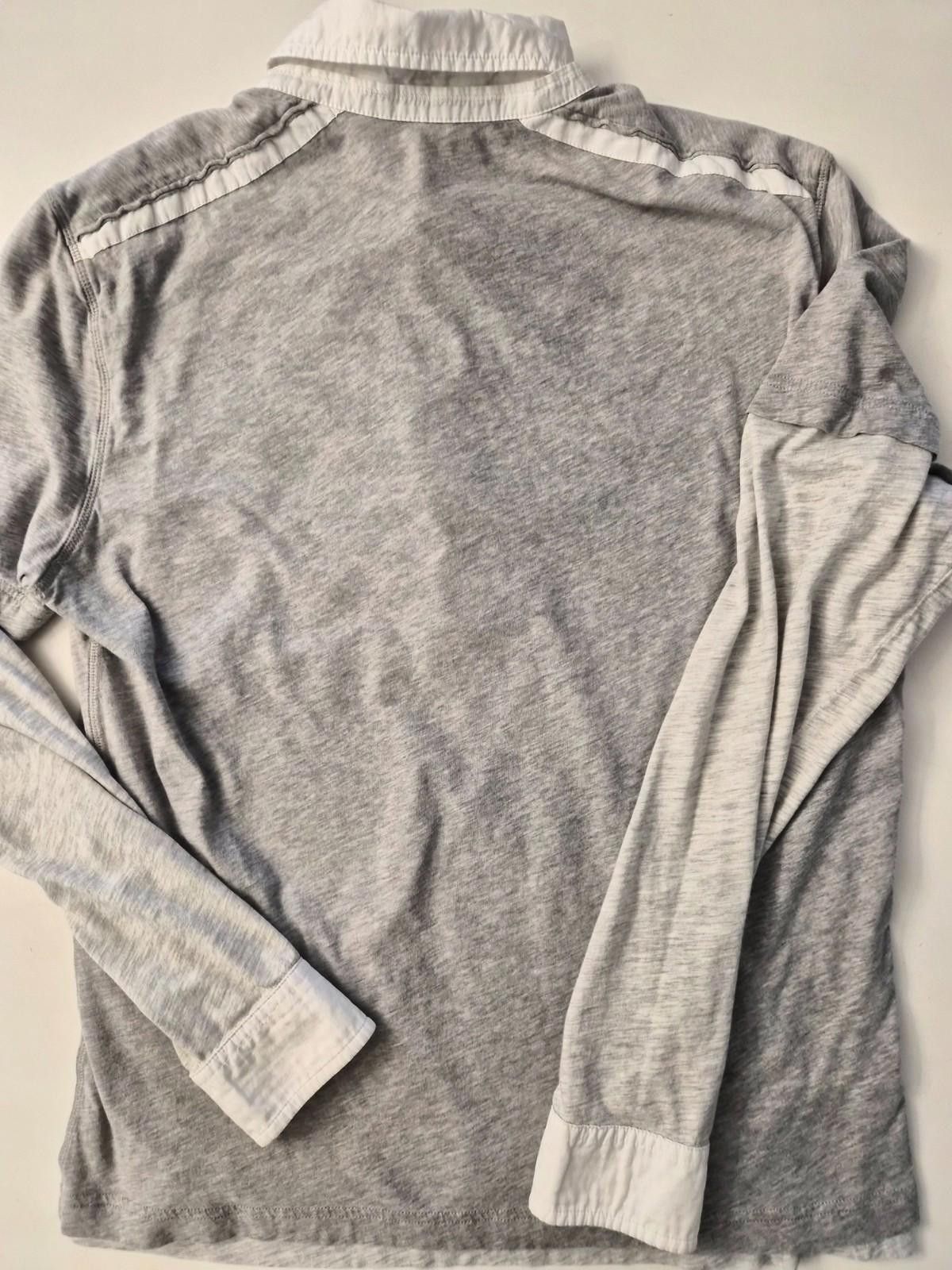Other Love Moschino Men’s Polo Shirt L Grey White Collar Rock Logo Size US L / EU 52-54 / 3 - 5 Thumbnail