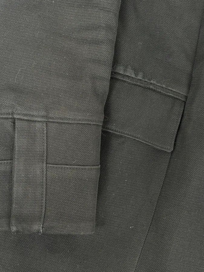 Yves Saint Laurent AW2010 Yves Saint Laurent Classy Officer Buttoned Black Long Wool Coat Size US M / EU 48-50 / 2 - 9 Thumbnail