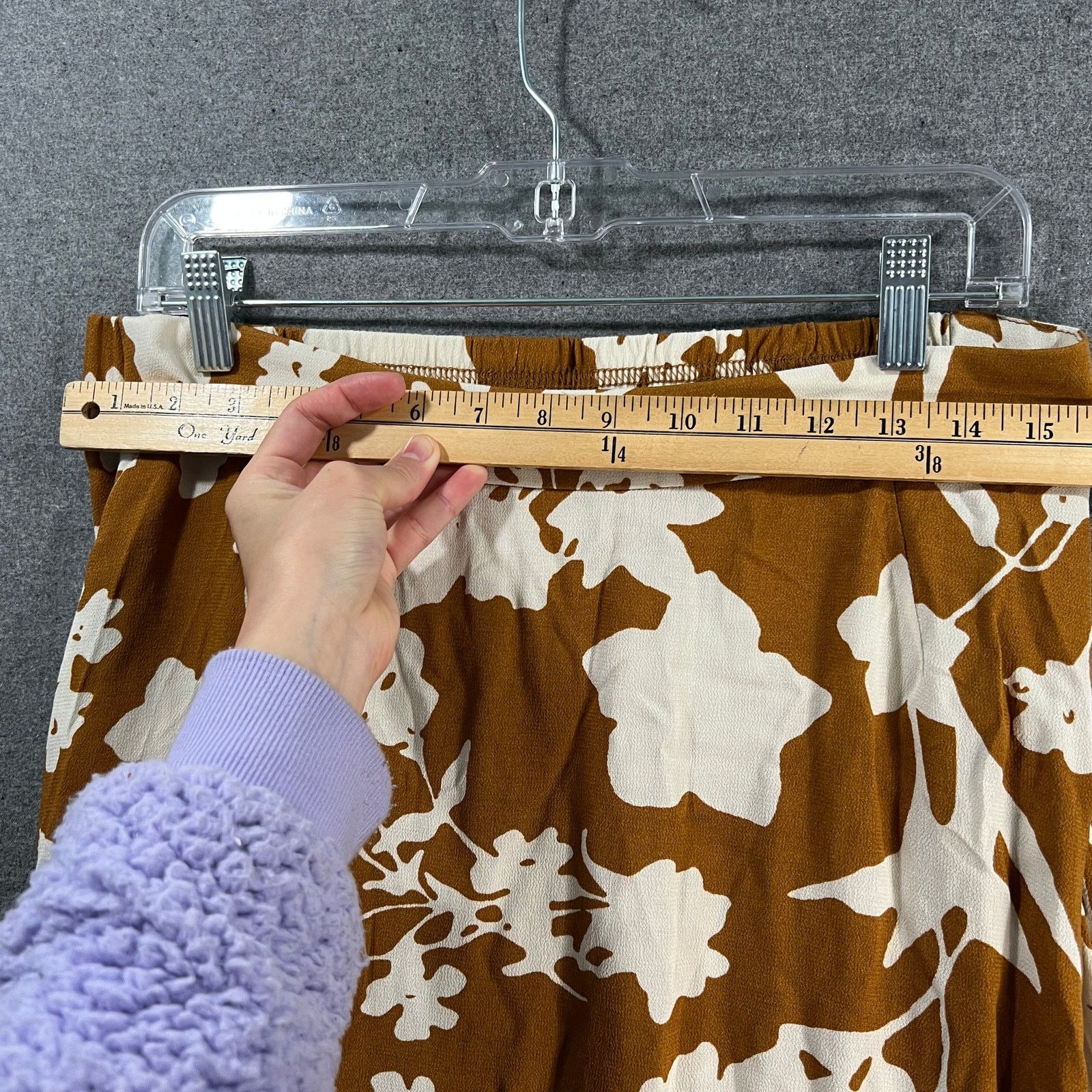 Other Candace Cameron Bure Printed Woven Pull-On Midi Skirt N Size 32" / US 10 / IT 46 - 4 Thumbnail