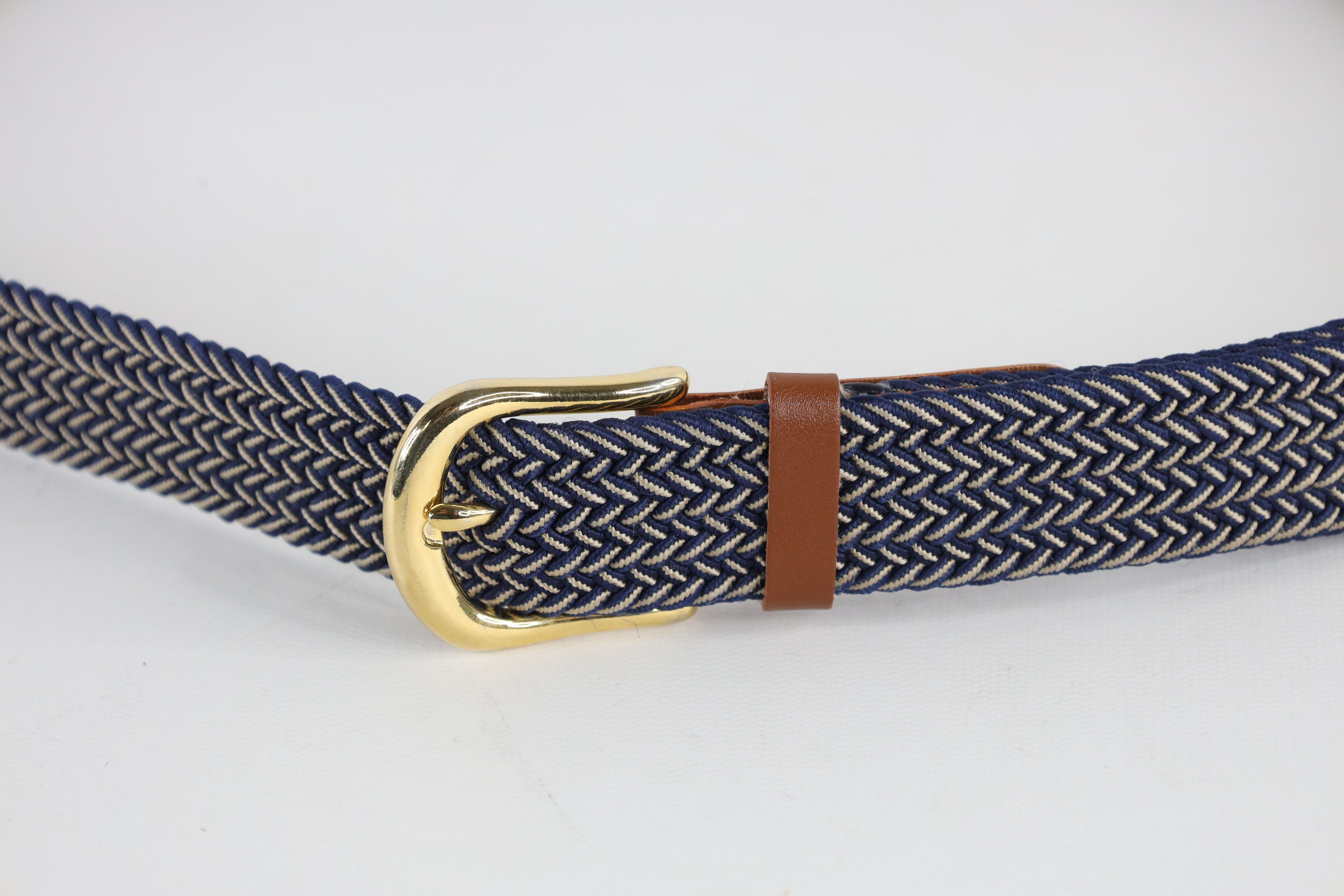 Vintage Deadstock Vintage 90s Streetwear Metal Leather Braided Belt Size ONE SIZE - 2 Thumbnail
