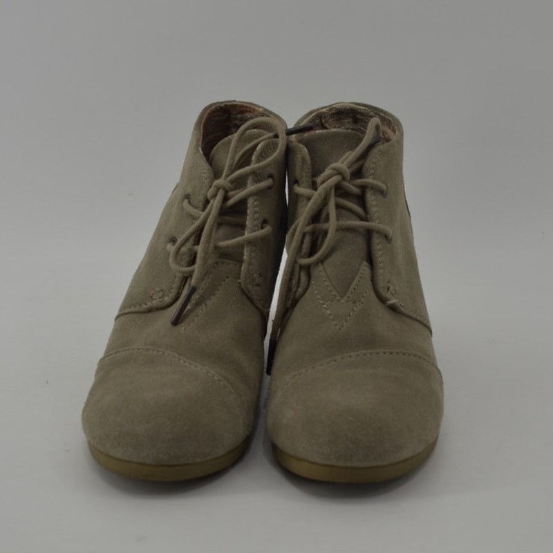 Toms Women’s Taupe Suede Wedge Booties Lace-Up Ankle Boots Size 8 Size US 8 / IT 38 - 4 Thumbnail