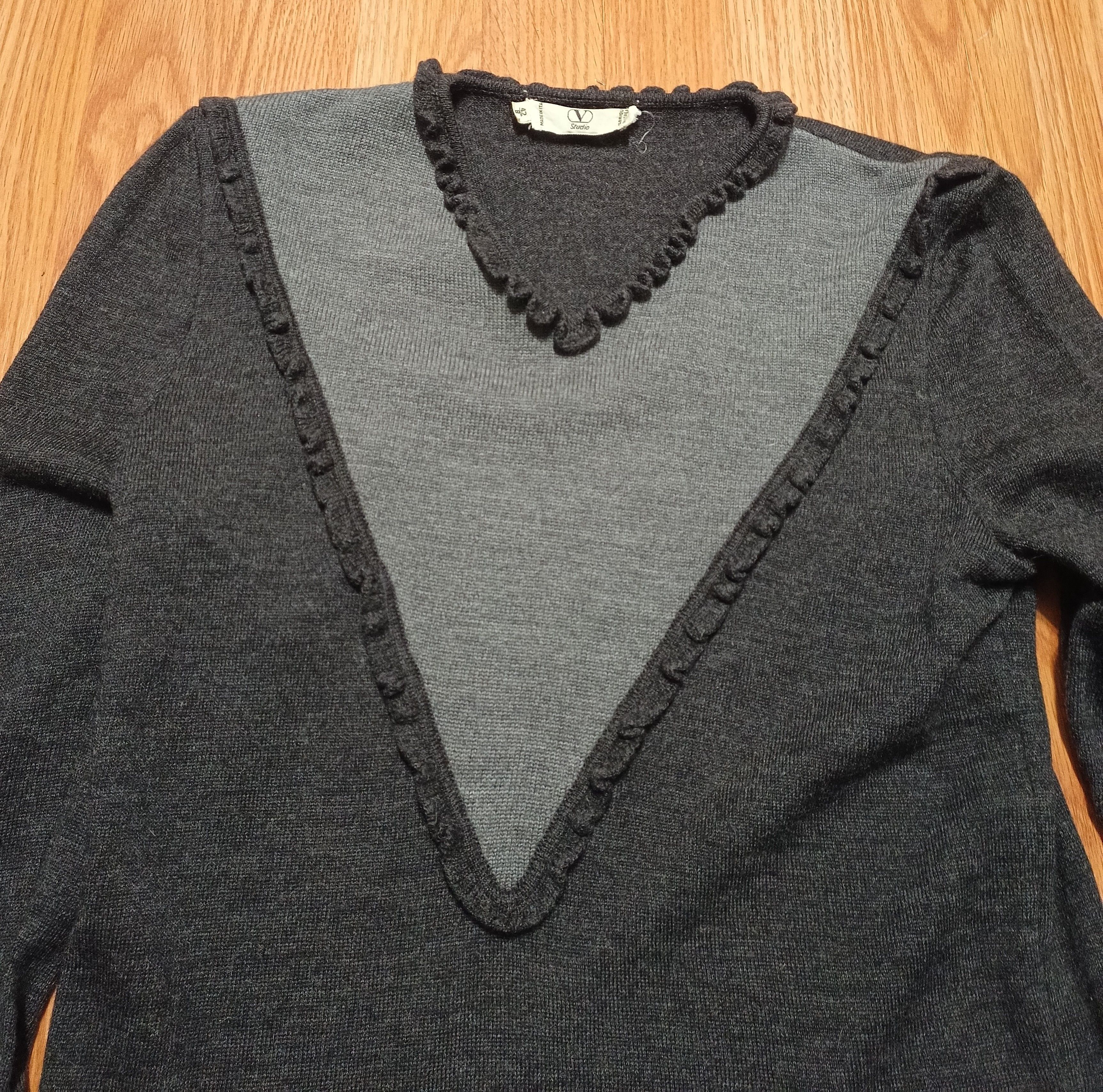 Valentino × Vintage Valentino Studio Vintage Wool Designer Pullover Sweater IT42 Size M / US 6-8 / IT 42-44 - 7 Thumbnail