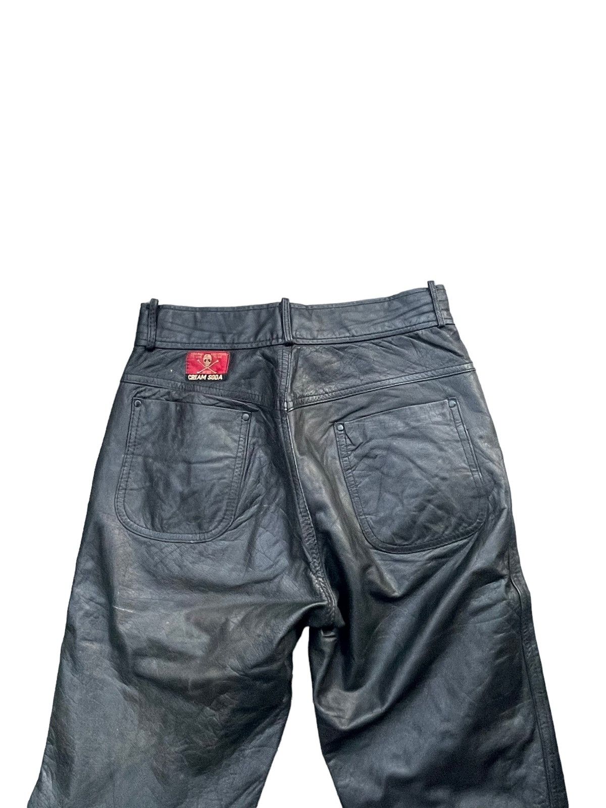 If Six Was Nine × Leather × Vintage Vintage Cream Soda Leather Pant Size US 28 / EU 44 - 7 Thumbnail