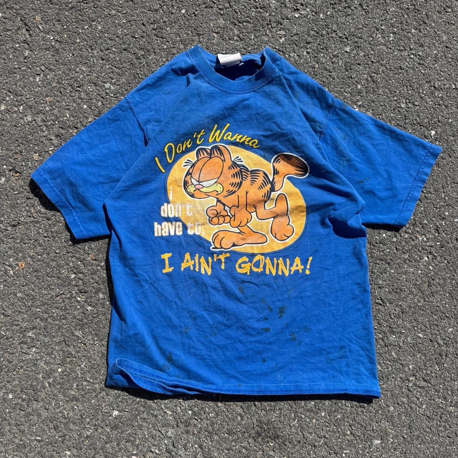 Other Vintage 90s Garfield “I Ain’t Gonna” T-Shirt Size Medium Size US M / EU 48-50 / 2 - 1 Thumbnail