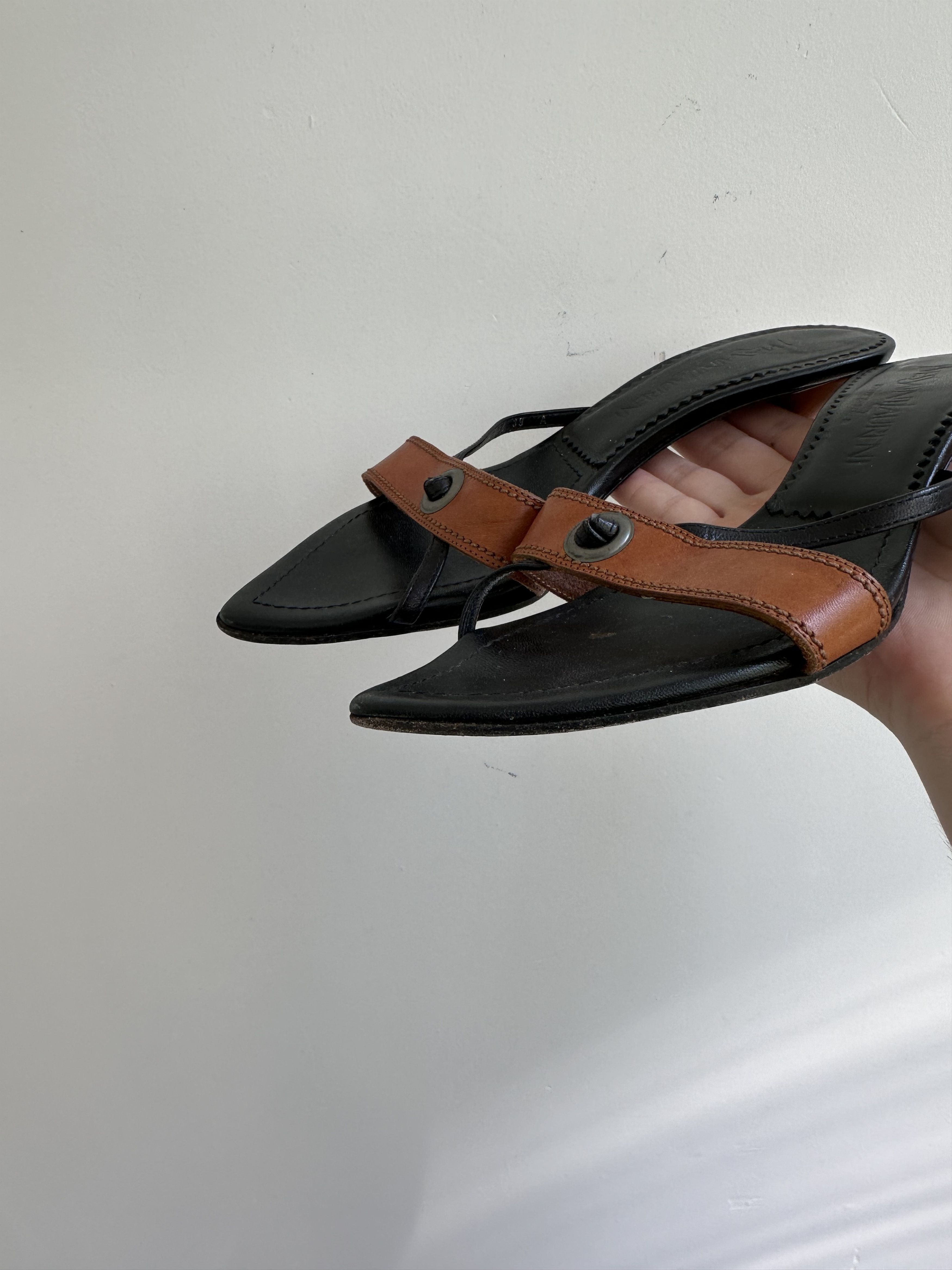 Yves Saint Laurent Yves Saint Laurent Heels leather Size US 7 / IT 37 - 3 Thumbnail