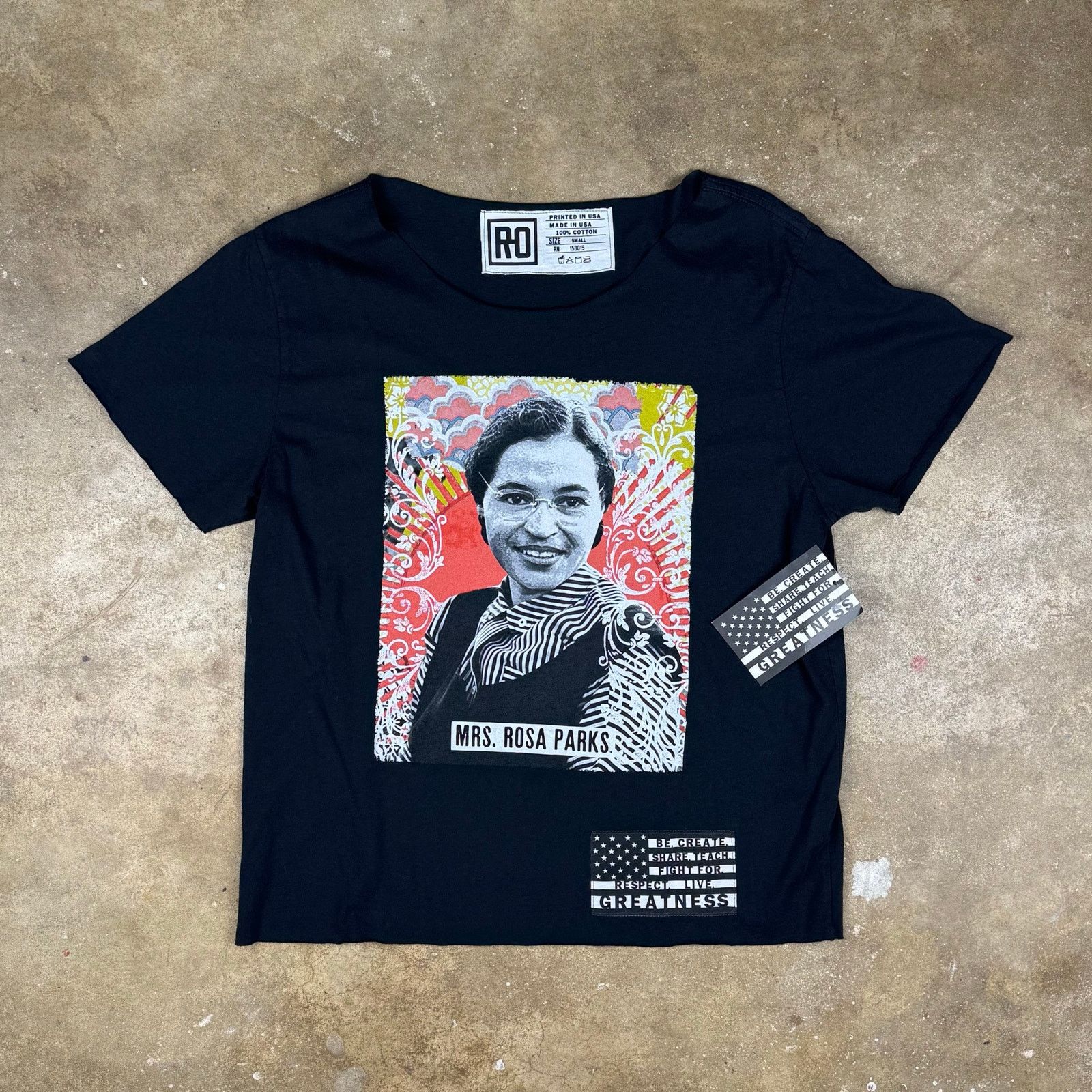 Roots Of Flight NWT Roots of Fight Rosa Parks Tee Women’s Small Black USA Size S / US 4 / IT 40 - 1 Thumbnail