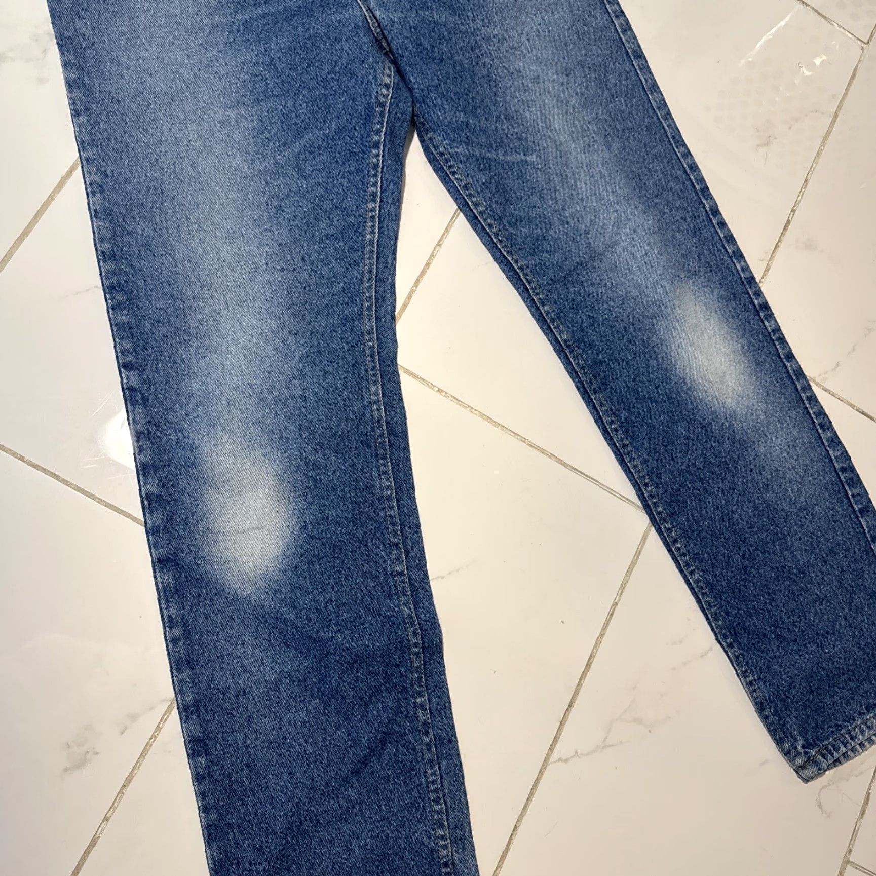 Lee VINTAGE 90s Lee Jeans Men Regular 36x34 Blue Denim Straight 36 Inseam Medium Wash Fade Size US 36 / EU 52 - 5 Thumbnail