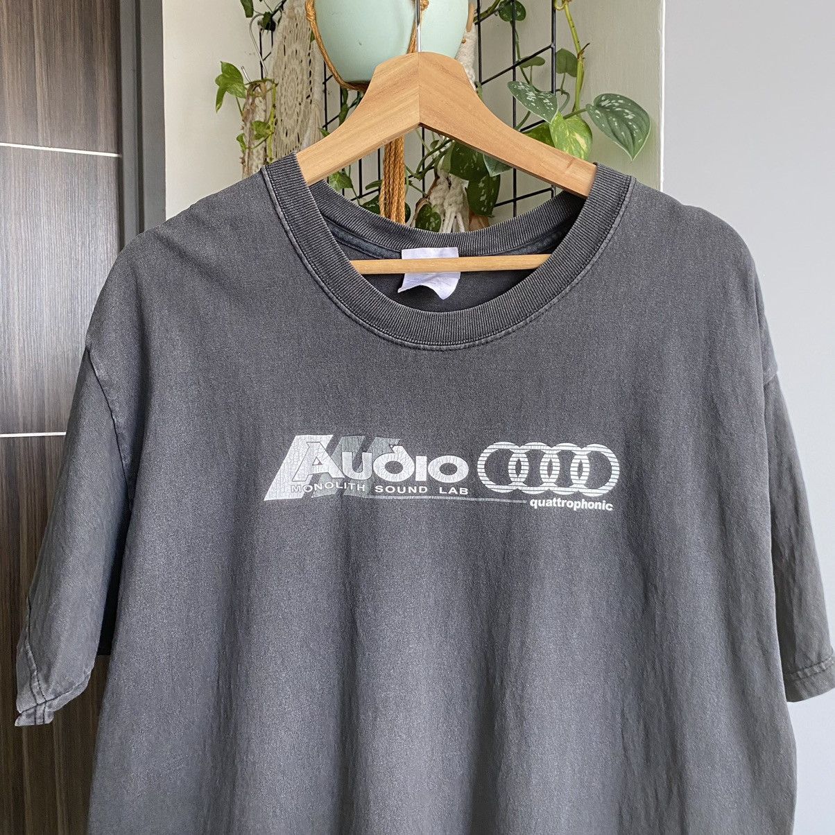 Vintage Thrashed Faded Vintage Y2K Audi Quattrophonic ERD GRUNGE TEE Size US L / EU 52-54 / 3 - 2 Thumbnail