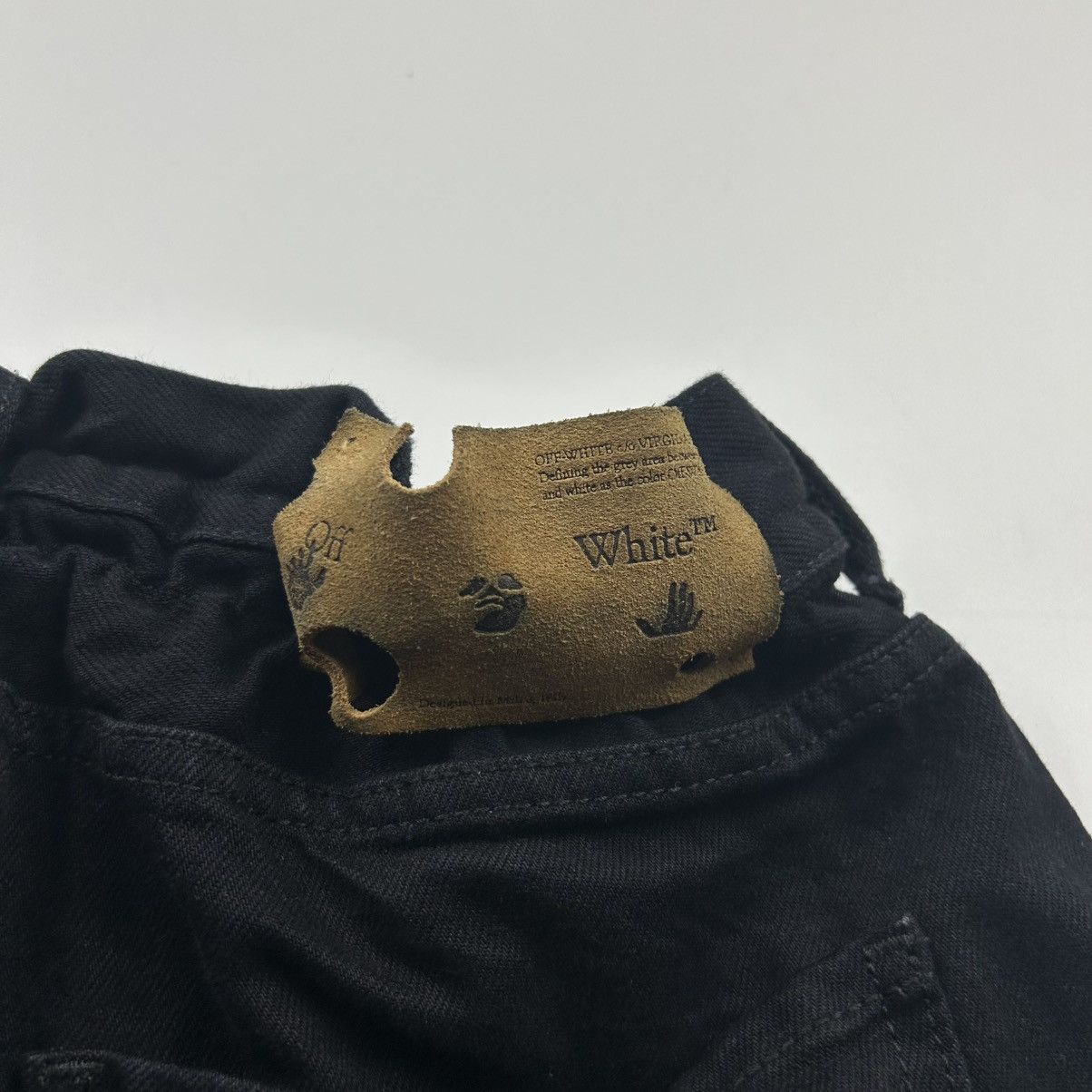 Off-White Off-White Denim Shorts Size US 33 - 5 Thumbnail