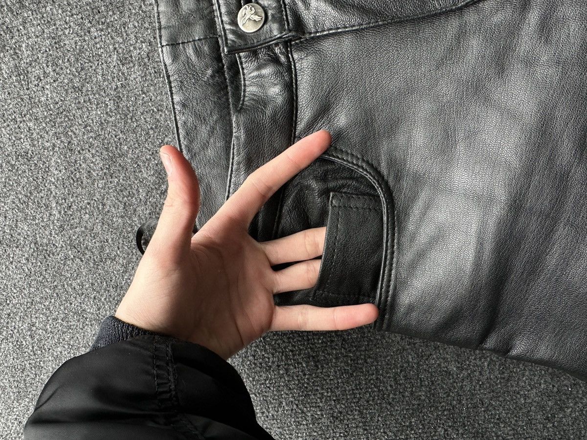 Apollo APOLLO 🚨SWISS DESIGN leather pants motorcycles LUXURY Y2K Size 27" / US 4 / IT 40 - 10 Thumbnail