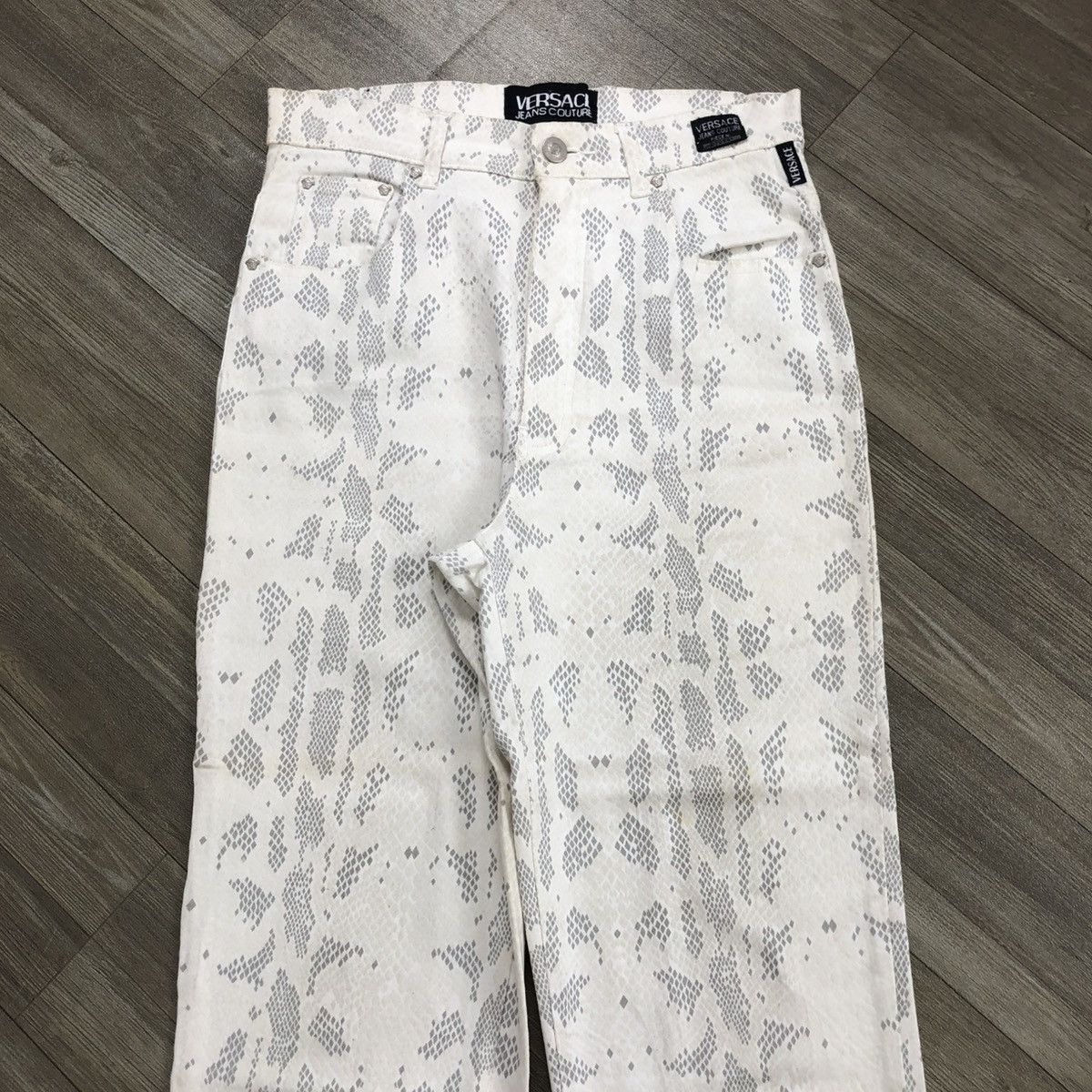 Versace Vintage Versace Jeans Country Snake Skin Jeans Luxury Size US 26 / EU 42 - 3 Thumbnail