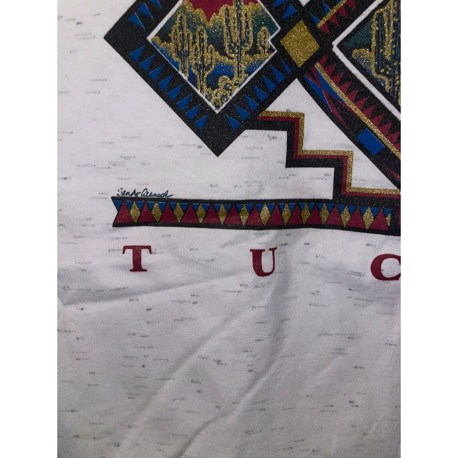 Vintage Vintage Tucson Arizona Shirt Western Speckled White L Tee Size US L / EU 52-54 / 3 - 7 Thumbnail