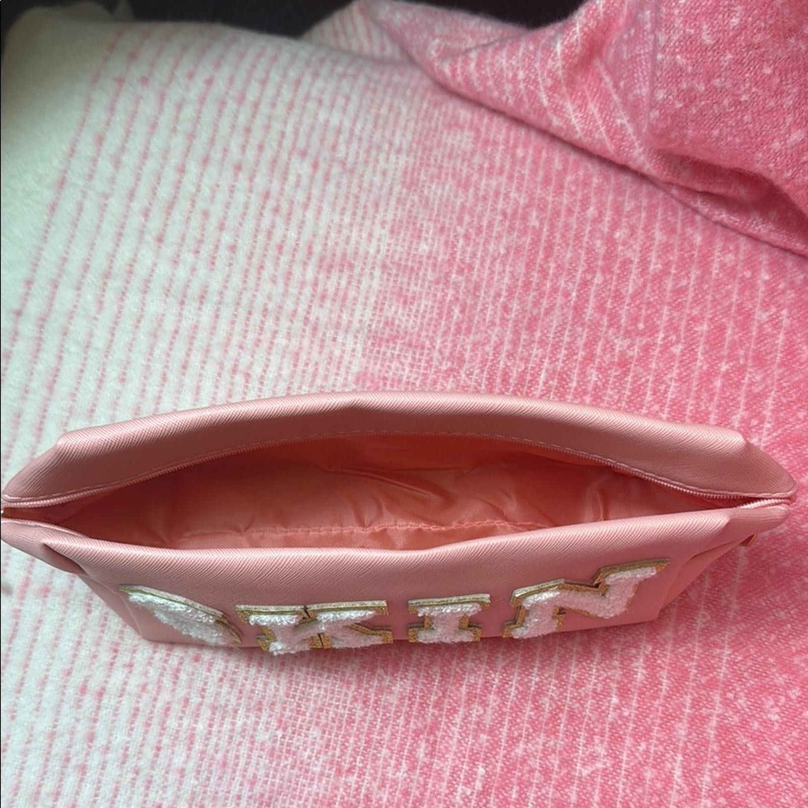 Designer Pink SKIN Clutch make up bag Size ONE SIZE - 2 Thumbnail
