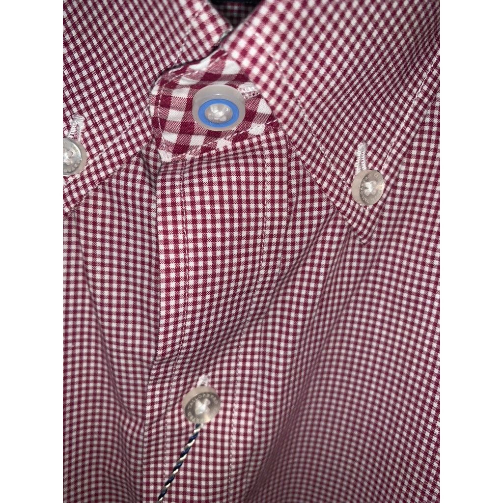 Tailorbyrd NWT TAILORBYRD Collection Mens Medium Red Check Short Sleeve Size US M / EU 48-50 / 2 - 6 Thumbnail