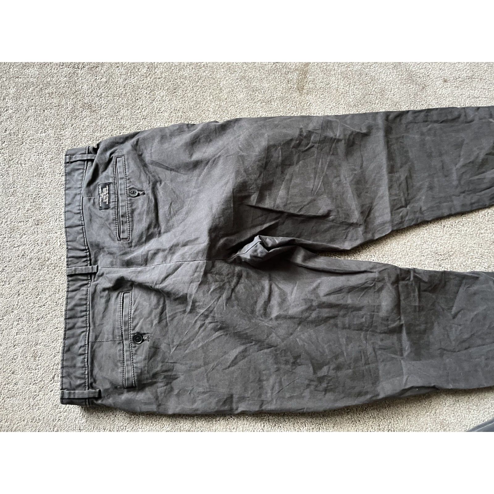 Banana Republic Banana Republic Men's Athletic Fit Chino Pants Gray 31X32 Size US 31 - 4 Thumbnail