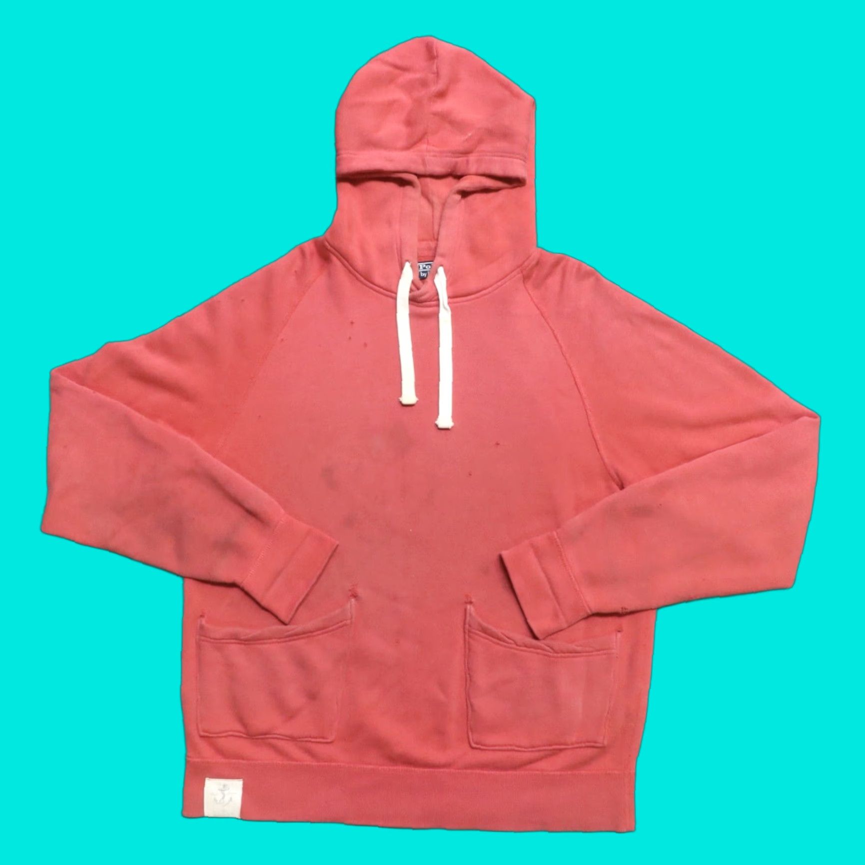 Polo Ralph Lauren VINTAGE Polo Ralph Lauren Hoodie Sweatshirt Distressed Size L Red Mens Size US L / EU 52-54 / 3 - 1 Thumbnail