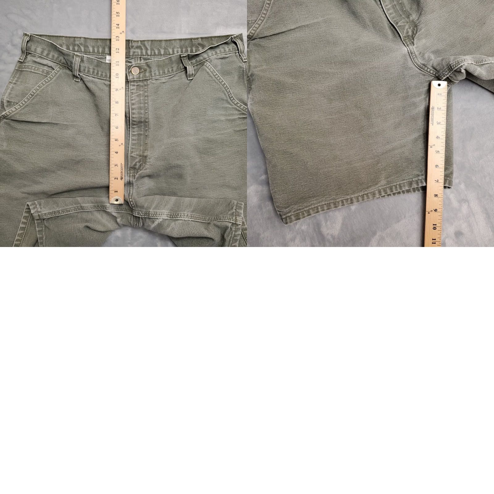 Carhartt VINTAGE Carhartt Shorts Mens 38 Moss Green Canvas Carpenter Work Cargo B25 MOS Size US 38 / EU 54 - 8 Thumbnail