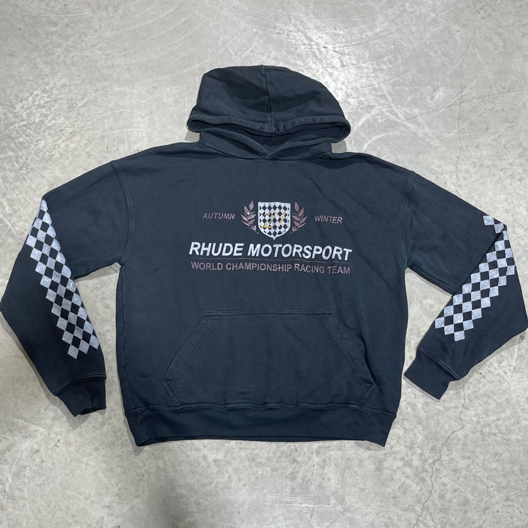 Rhude NEW RHUDE MOTORSPORTS HOODIE SZ MEDIUM Size US M / EU 48-50 / 2 - 2 Thumbnail
