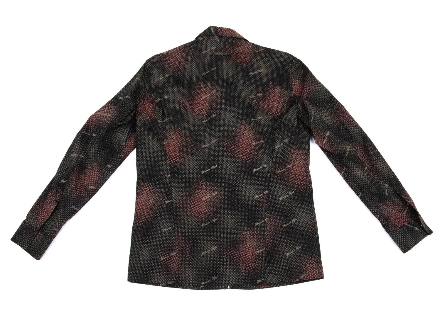 Jean Paul Gaultier Graphic Logo Print Zip Shirt Jacket in Black and Red Size US M / EU 48-50 / 2 - 9 Thumbnail