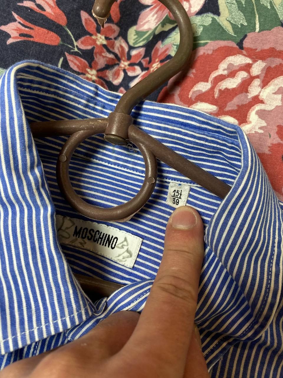 Moschino Moschino Striped Shirt Button Up Size M / US 6-8 / IT 42-44 - 2 Thumbnail