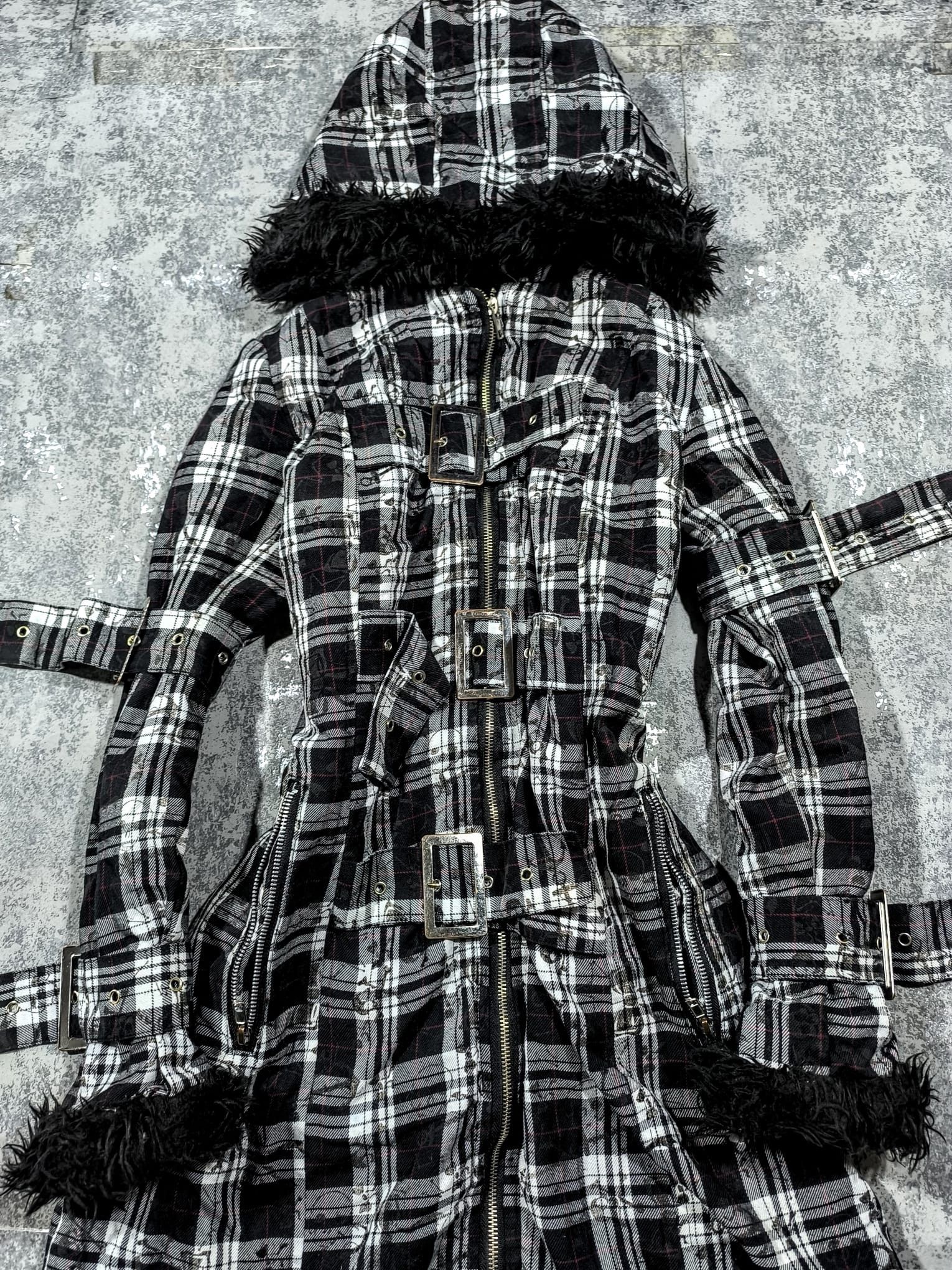 Tripp NYC Hell Bunny Celina Tartan Bondage Straps Coat Size XS / US 0-2 / IT 36-38 - 6 Thumbnail