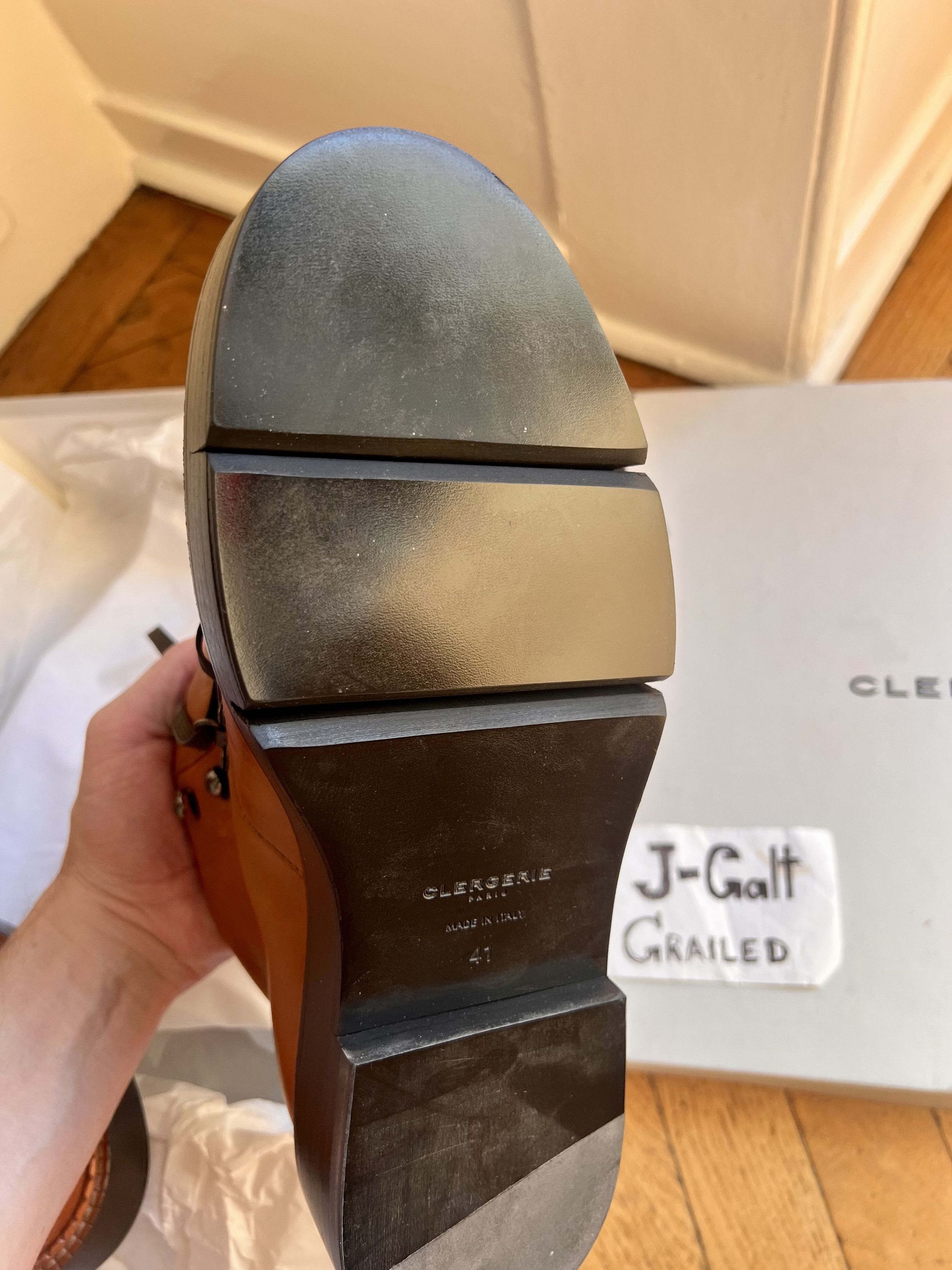 Designer × Saint Laurent Paris Clergerie Paris Callum Boot on Goodyear welt on PLATFORM Size US 8 / EU 41 - 13 Thumbnail