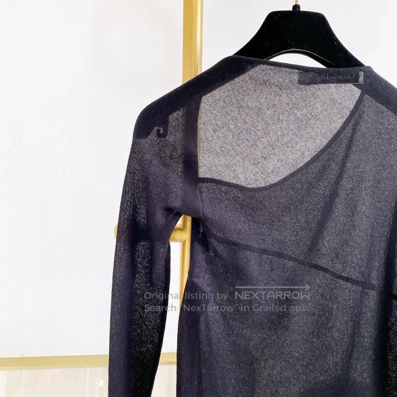 Dior Dior Black irregular long sleeves Size XXS / US 00 / IT 34 - 4 Thumbnail