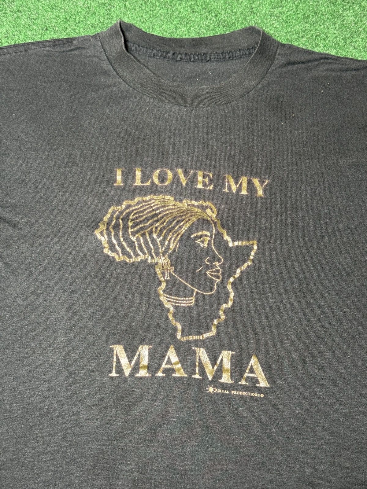 Vintage Vintage 90s I Love My Mama Mother Africa Retro Large T Shirt Size US L / EU 52-54 / 3 - 2 Thumbnail