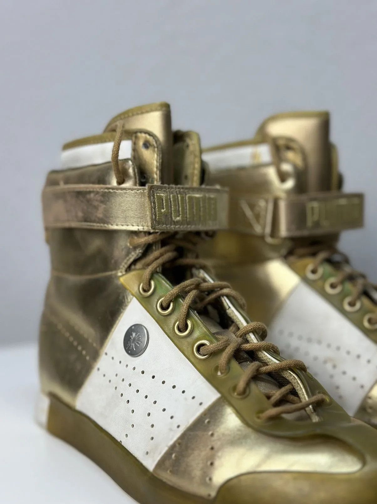 Puma Vintage Puma Japan High Shoes Leather Boots Design Mihara Size US 7 / EU 40 - 8 Thumbnail